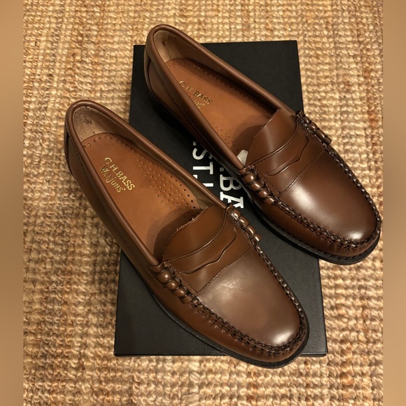 G.H. Bass & Co. Shoes - Brand new in box G.H. Bass Weejuns Larson in Whiskey Brown Camel Women’s size 10